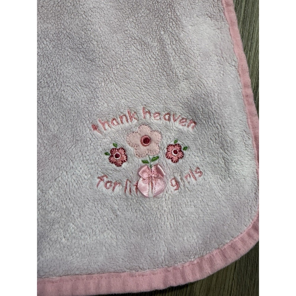 Carter's Child of Mine Blanket Baby Pink Thank Heaven Little‎ Girls Full Satin